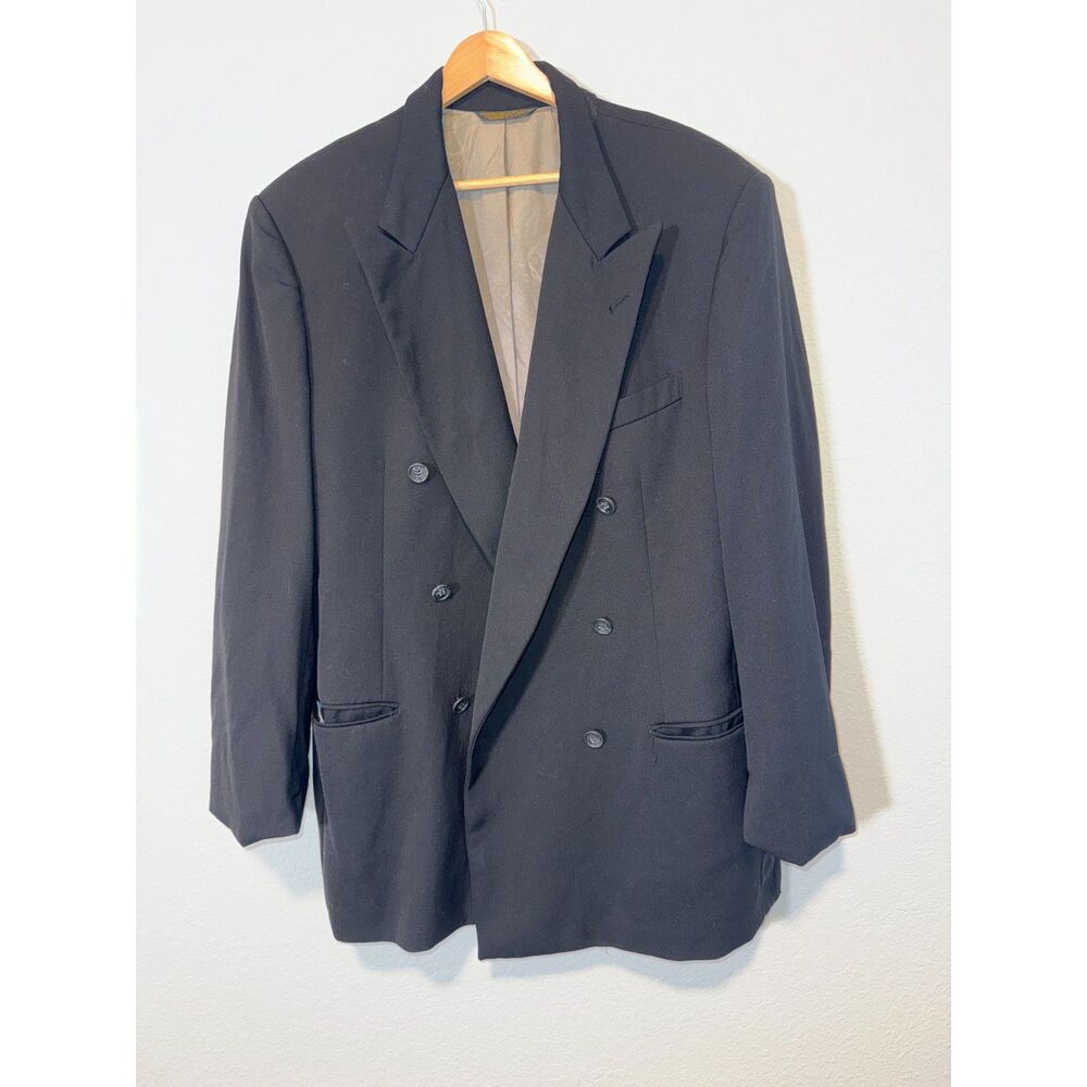 Vintage Double-Breasted Wool Blazer"Man in Wool" Tailored in U.S.A.